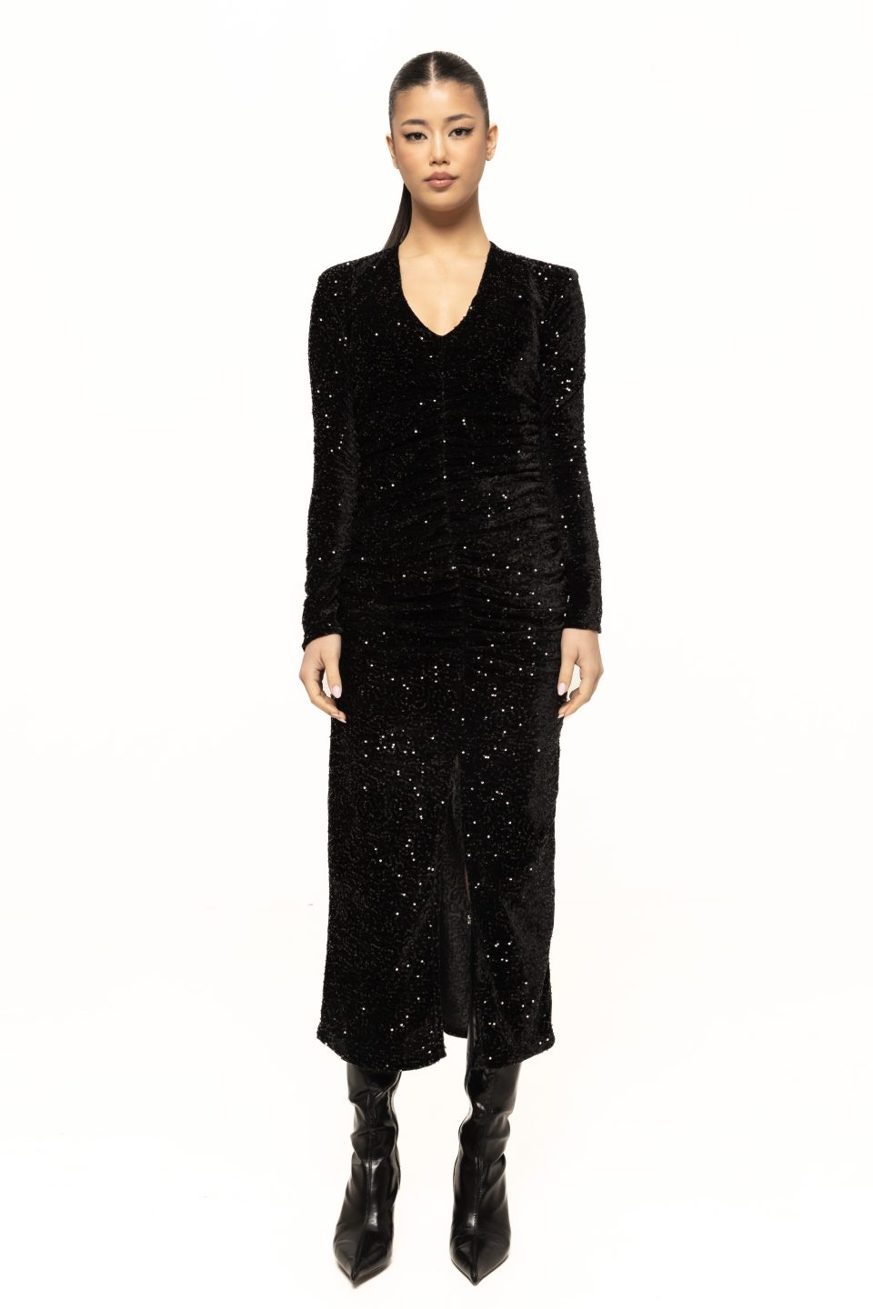 Rochie eleganta cu despicatura frontala Rebeca