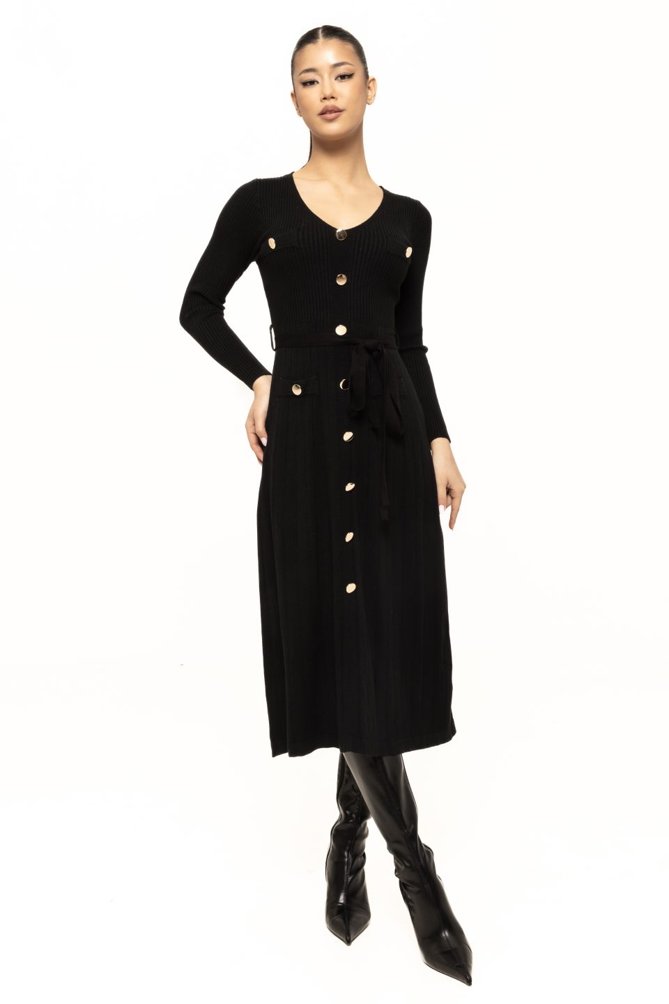 Rochie lejera cu cordon in talie Vera