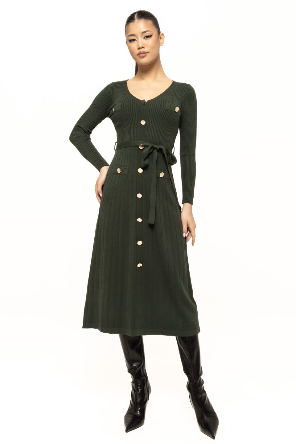 Rochie lejera cu cordon in talie Vera