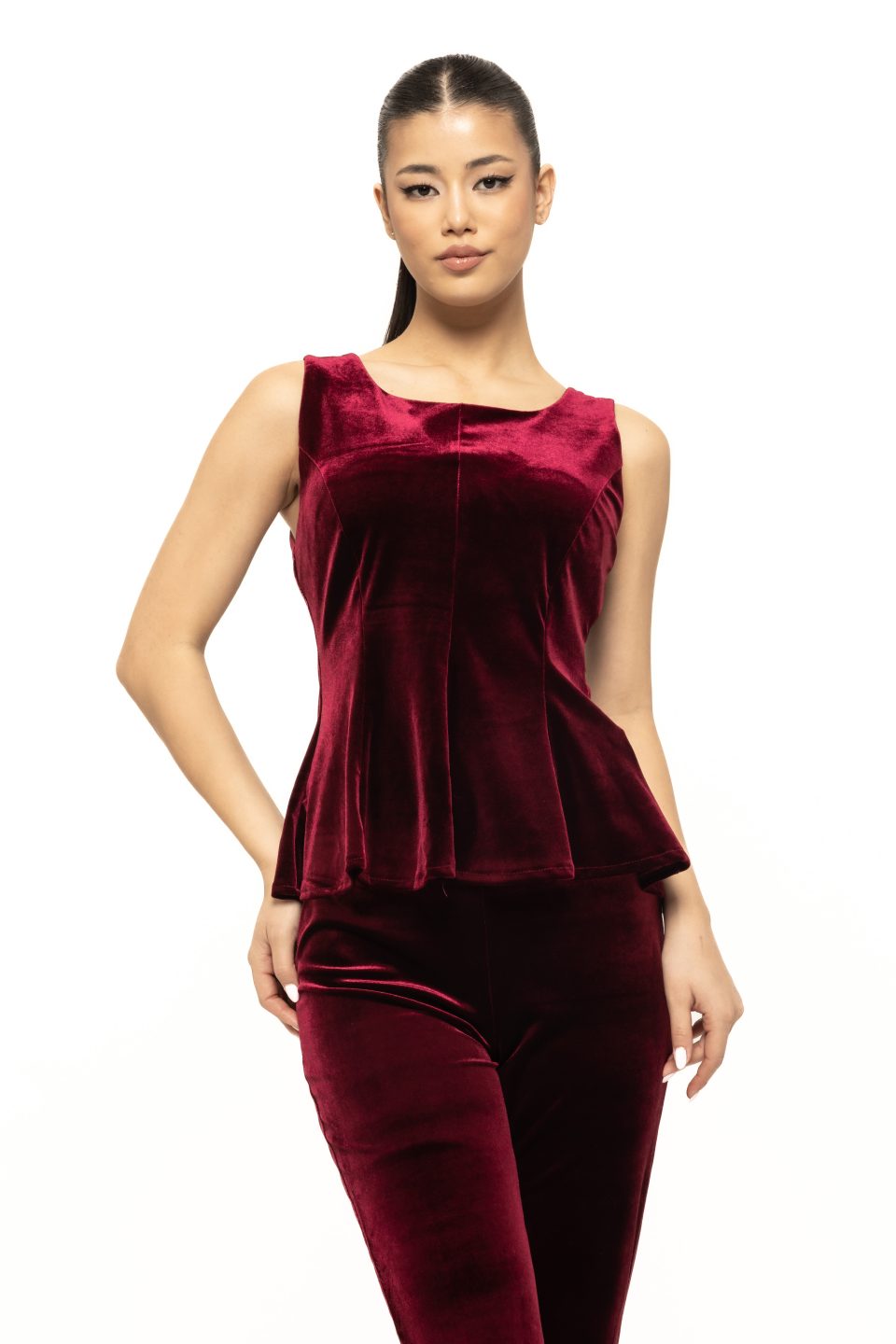 Top din catifea Radiana