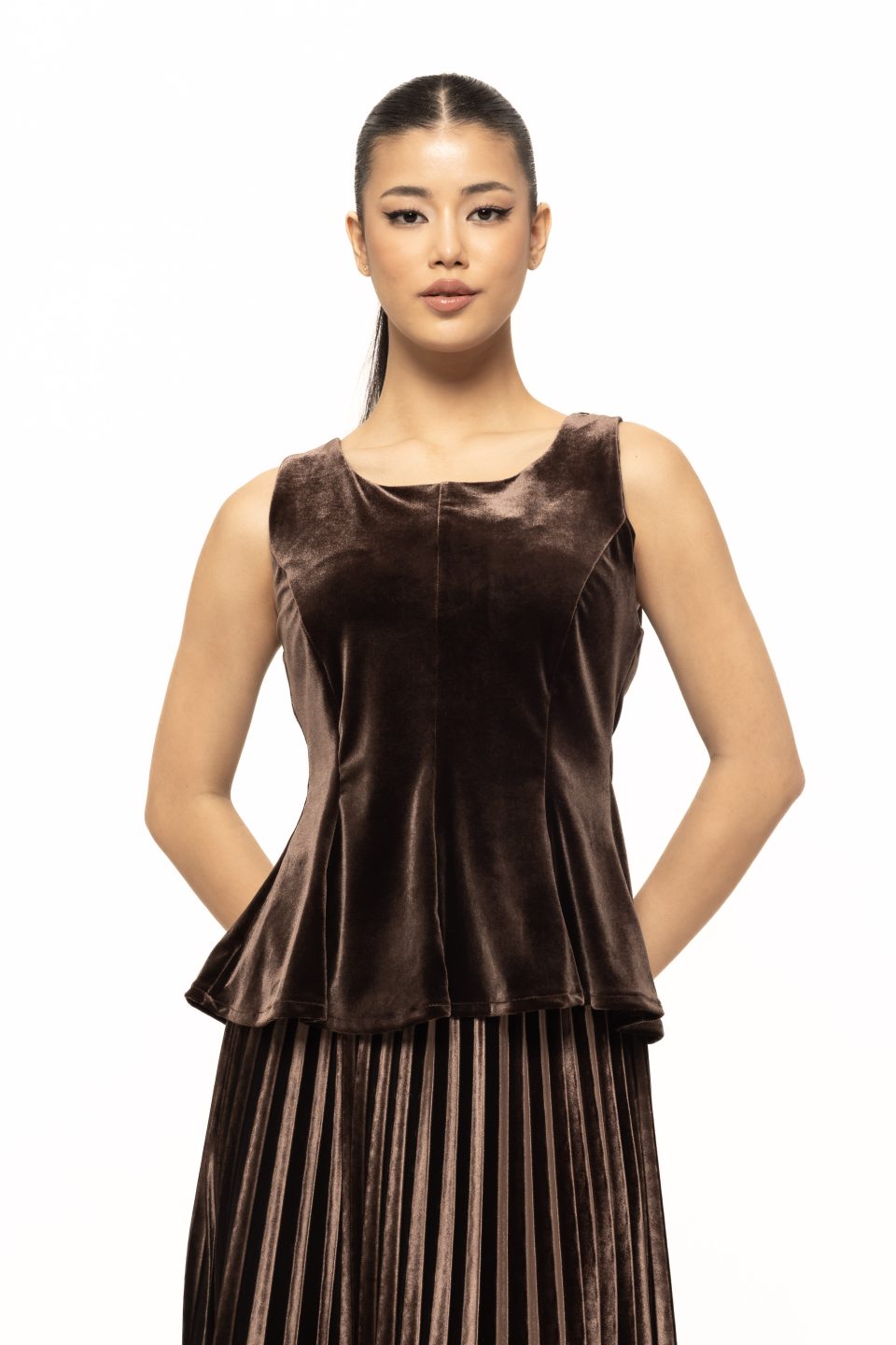 Top din catifea Radiana