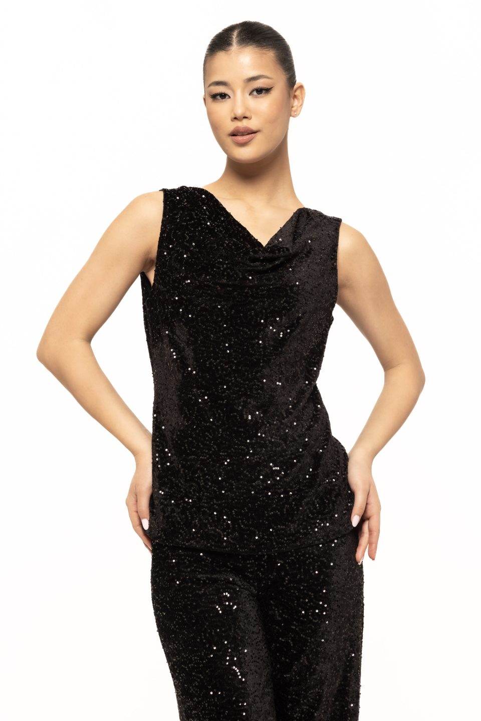 Top elegant cu paiete Simona