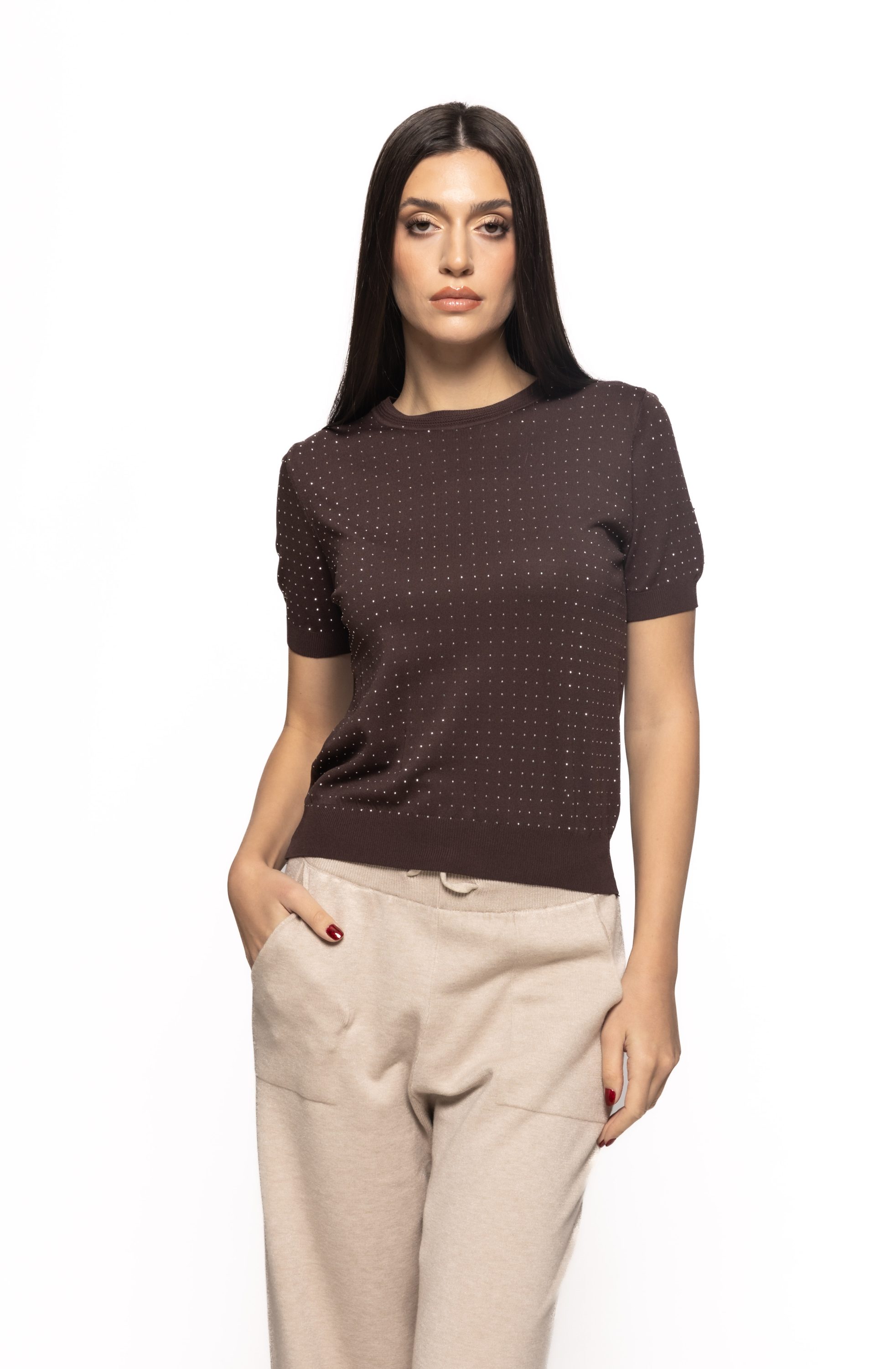 Bluza cu strasuri Brook
