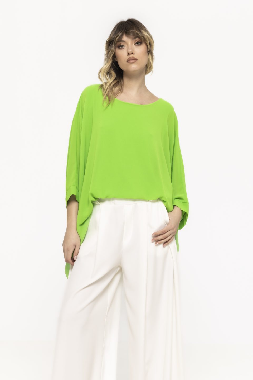 Bluză lejeră cu mânecă scurtă Astrid