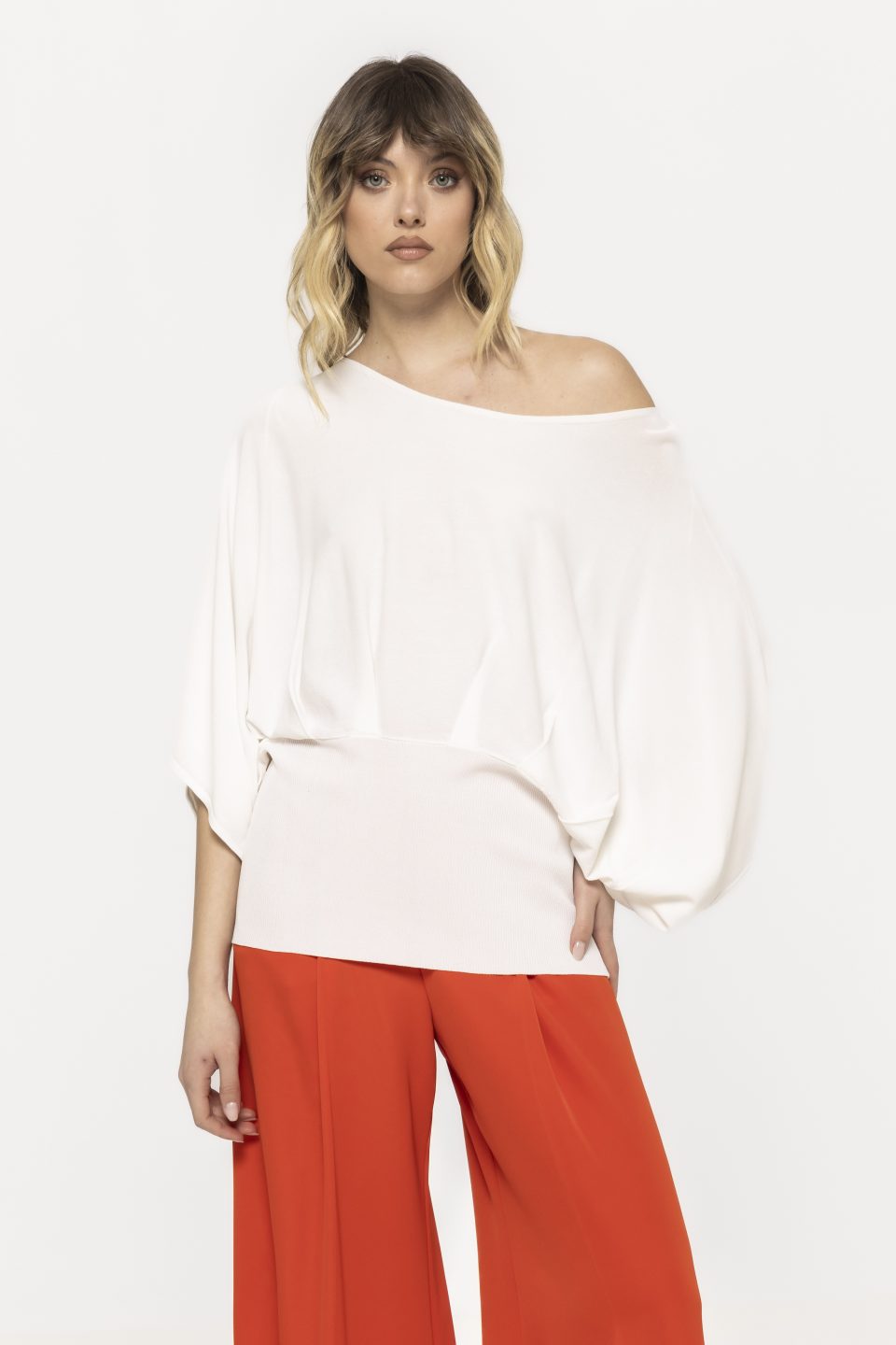 Bluză cu talie lată Nadia