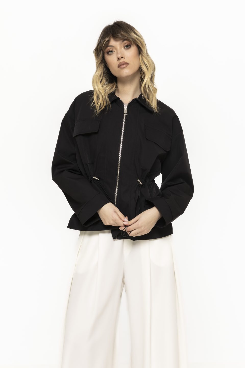 Jacheta cu elastic ajustabil in talie Livia