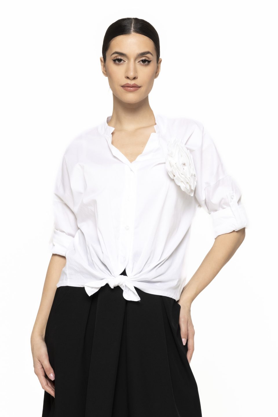 Camasa cu brosa floare Stela