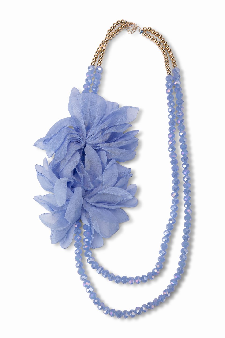 Colier cu aplicatii flori Miruna