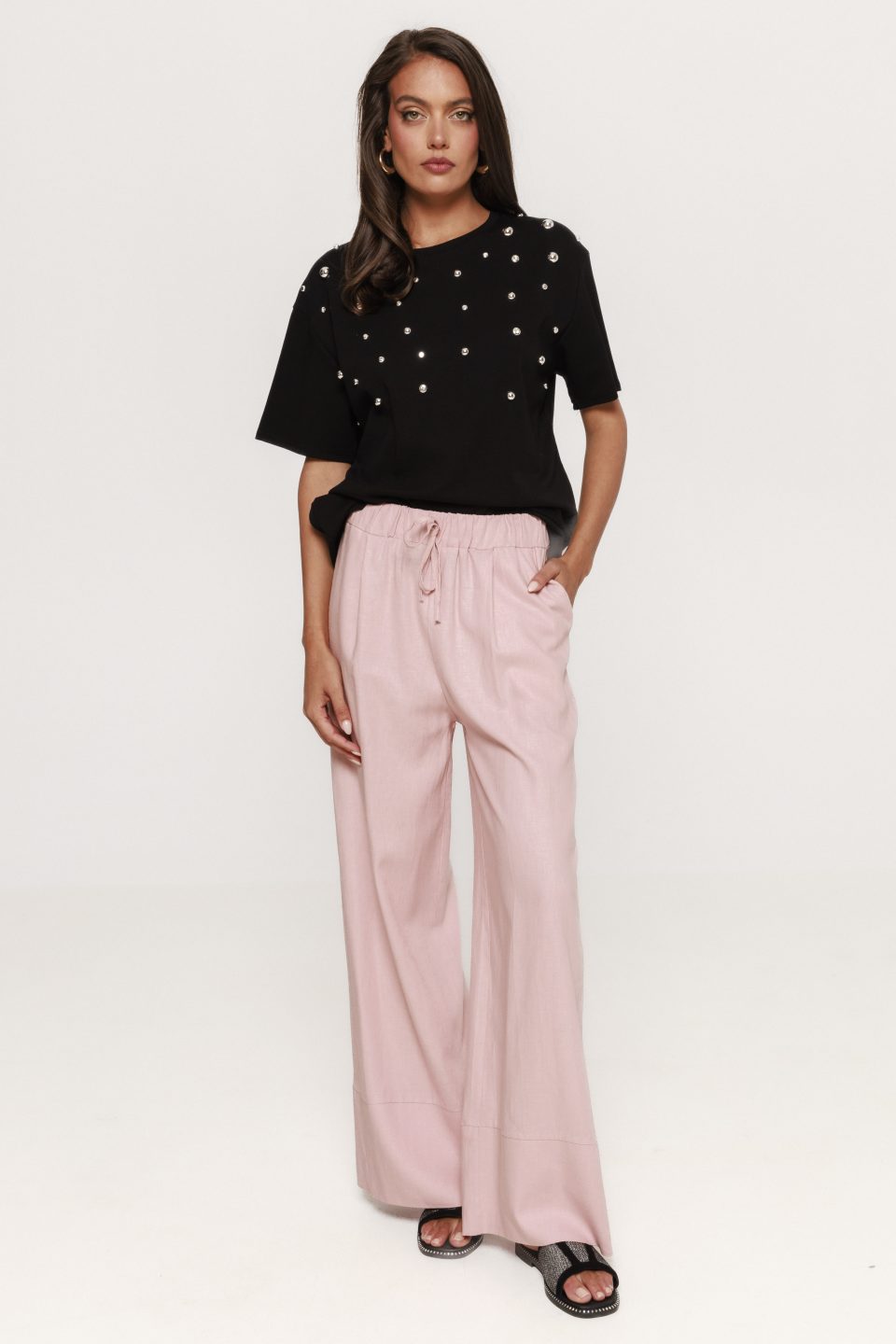 Pantalon lejer cu siret Lavinia