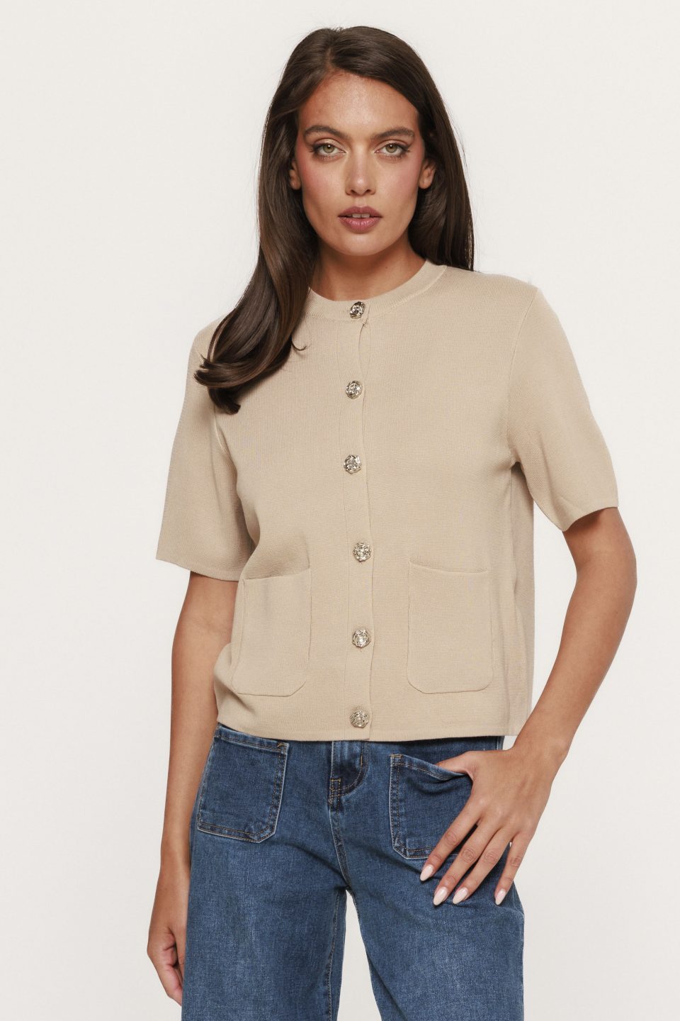 Pulover cu maneca scurta Tina