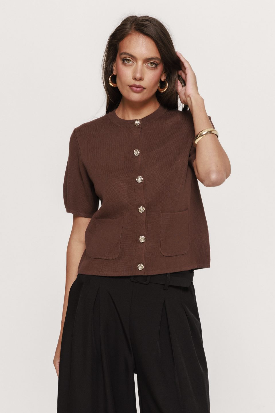 Pulover cu maneca scurta Tina