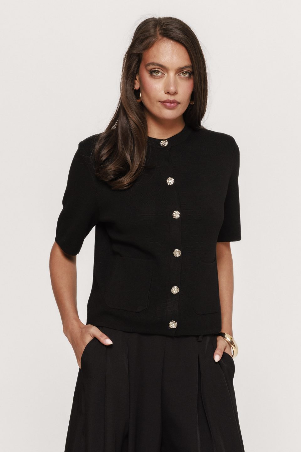 Pulover cu maneca scurta Tina