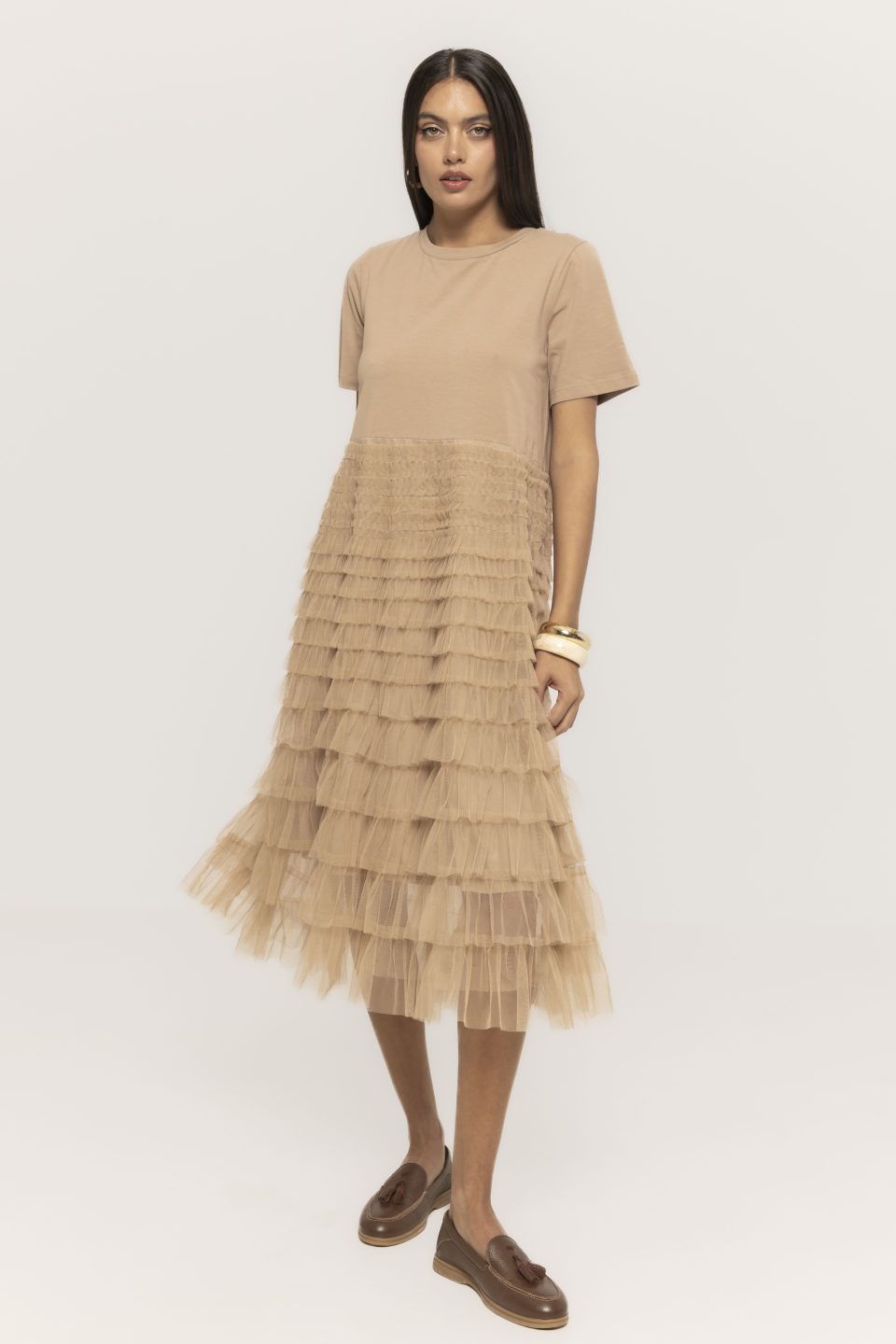 Rochie cu fustă din tull Miki