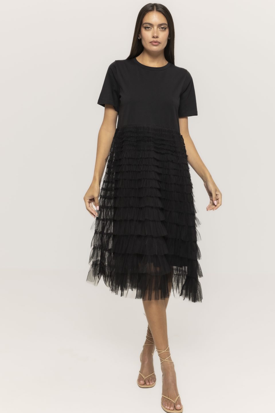 Rochie cu fustă din tull Miki