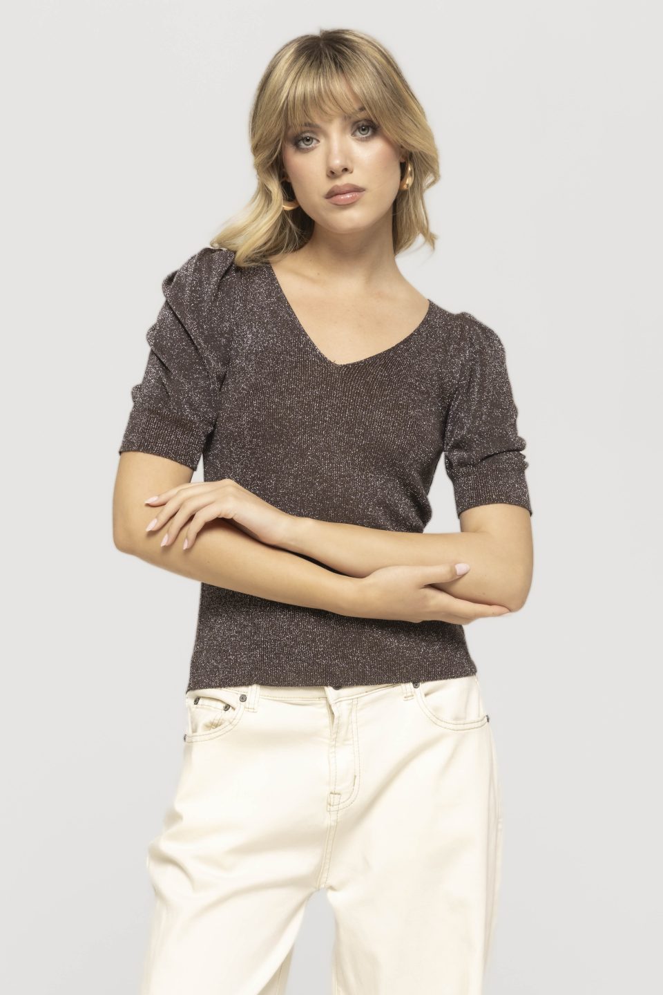 Bluza casual cu sclipici Marta