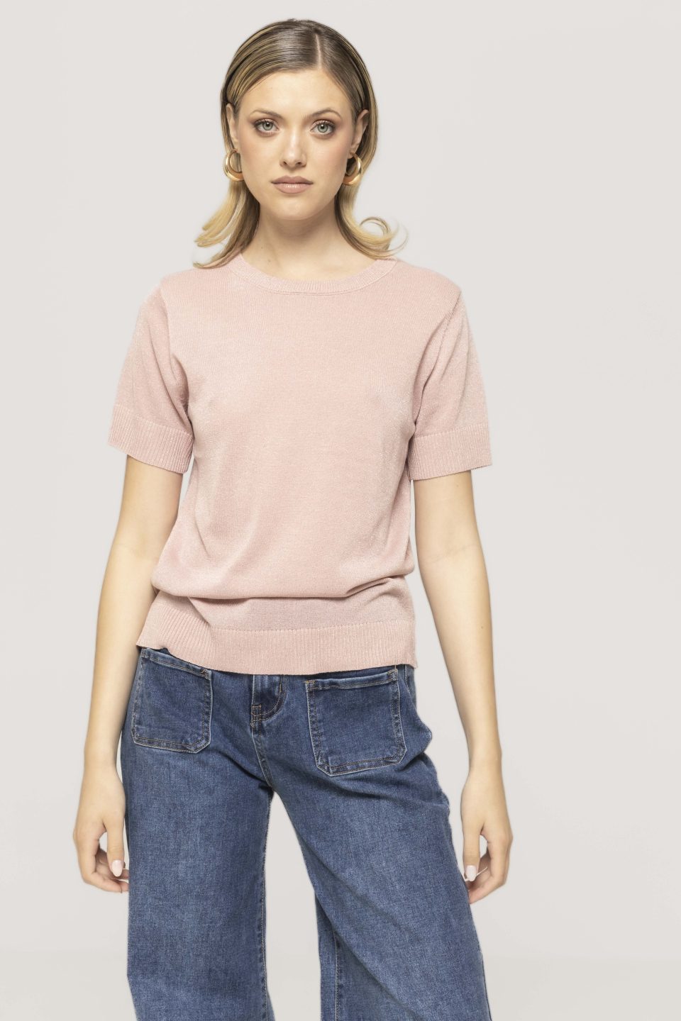 Bluza casual cu sclipici Ozana