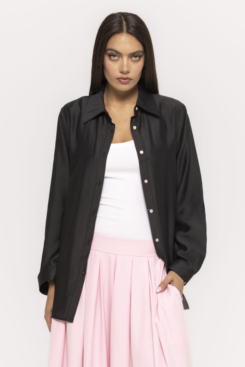 Camasa casual satinata Bella