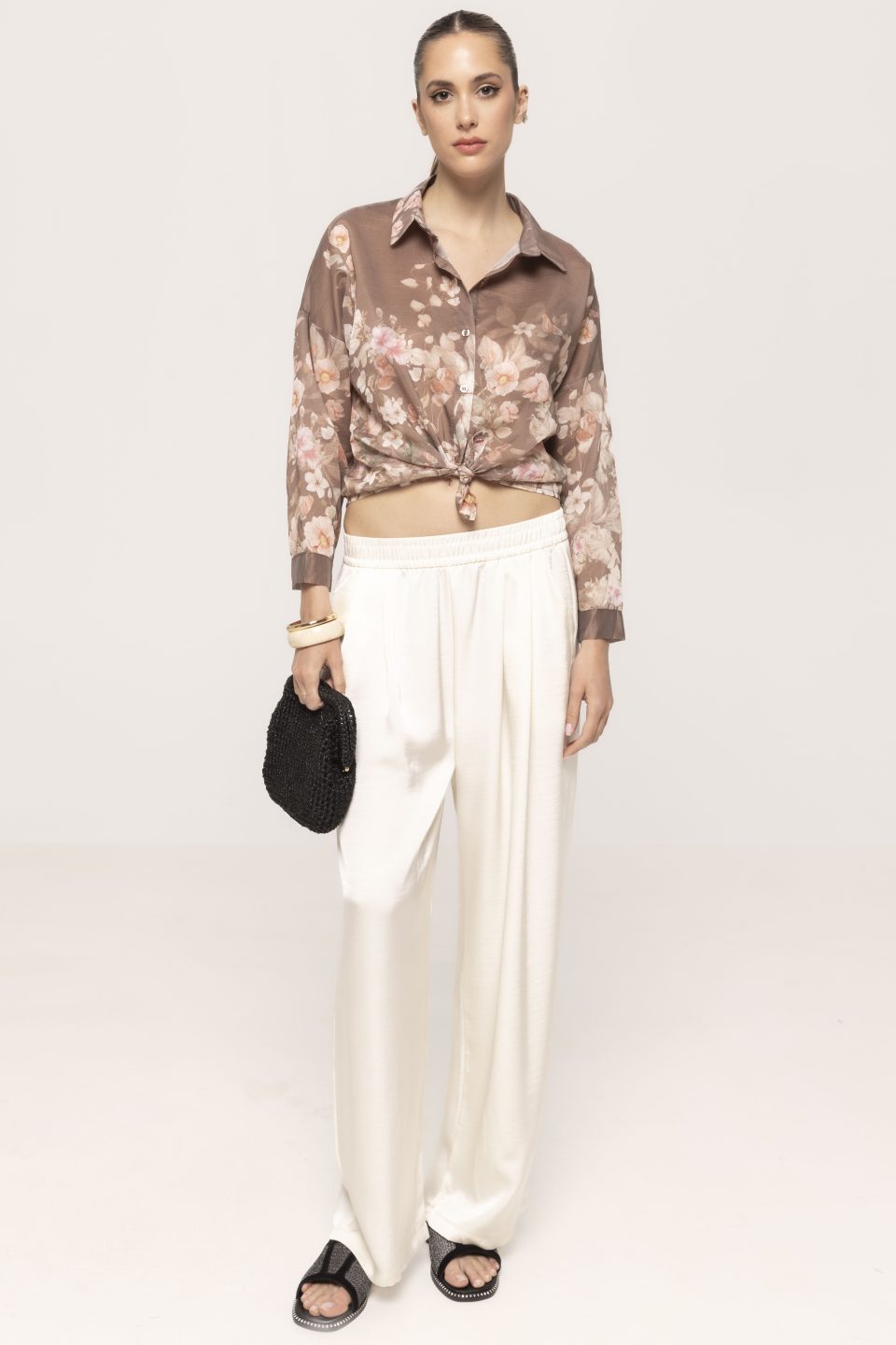 Pantalon casual cu elastic Ruxi
