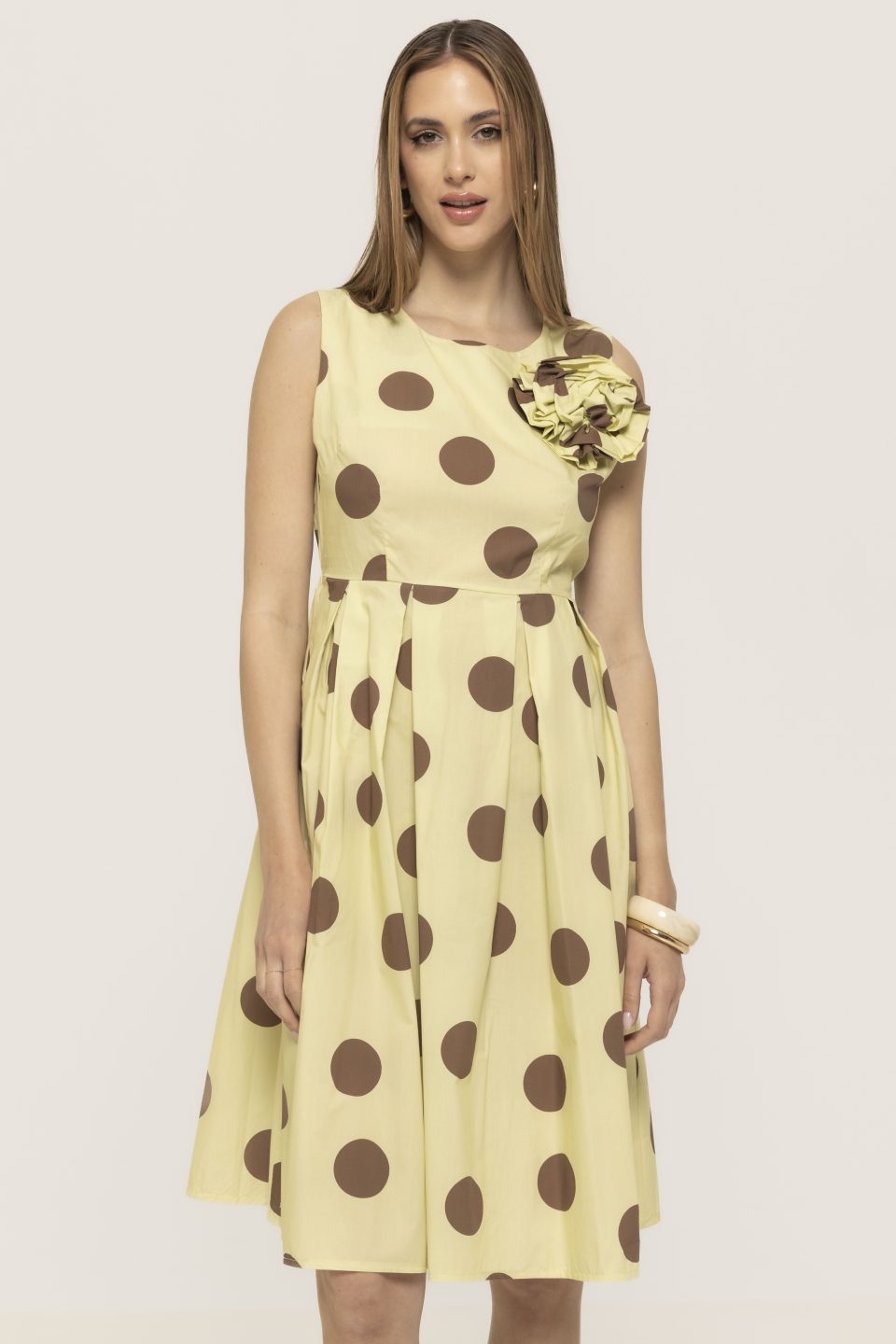 Rochie cu imprimeu buline Donna