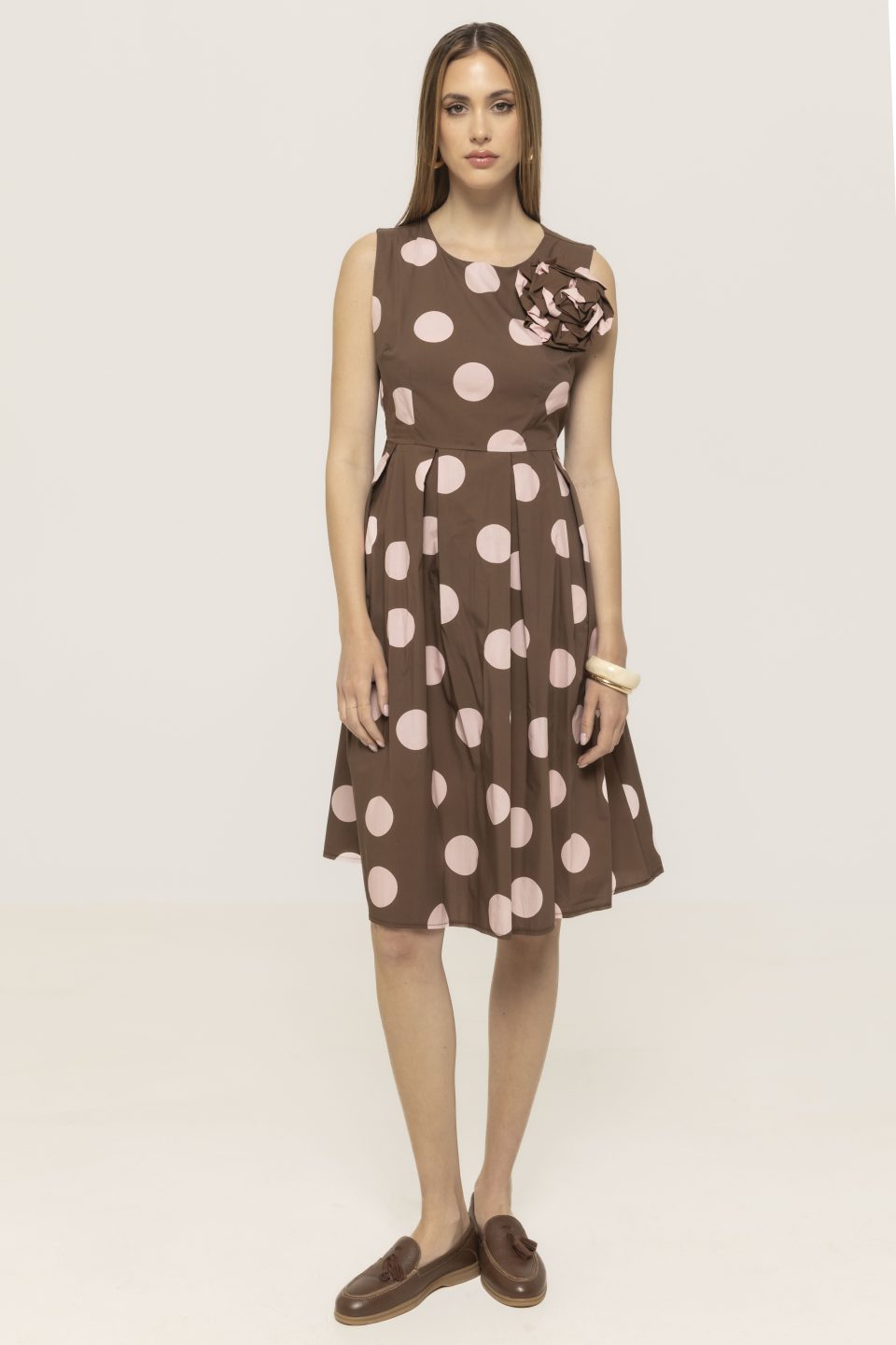 Rochie cu imprimeu buline Donna