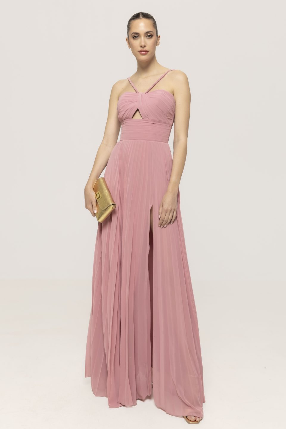 Rochie de seara cu bretele impletite Giulia