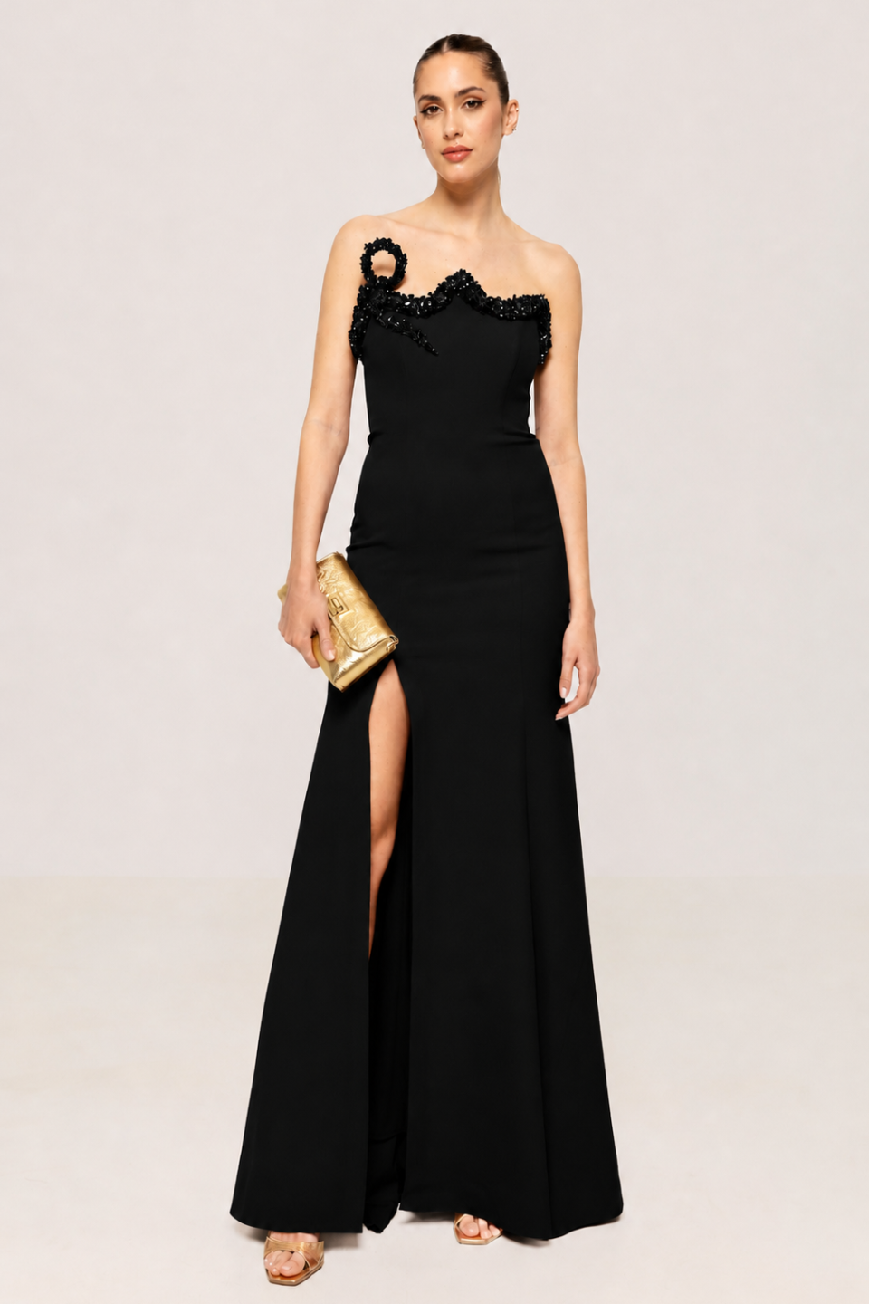 Rochie de seară cu bust decorat Iris