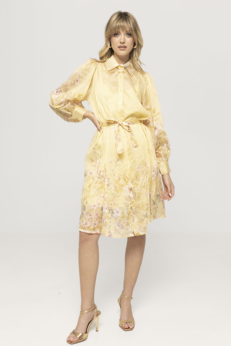 Rochie midi cu imprimeu floral Loredana