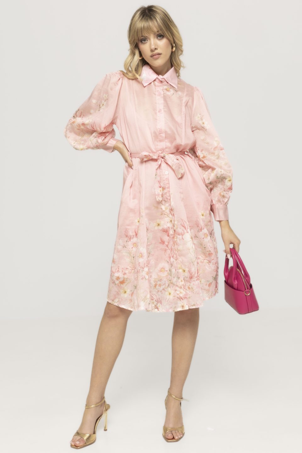 Rochie midi cu imprimeu floral Loredana