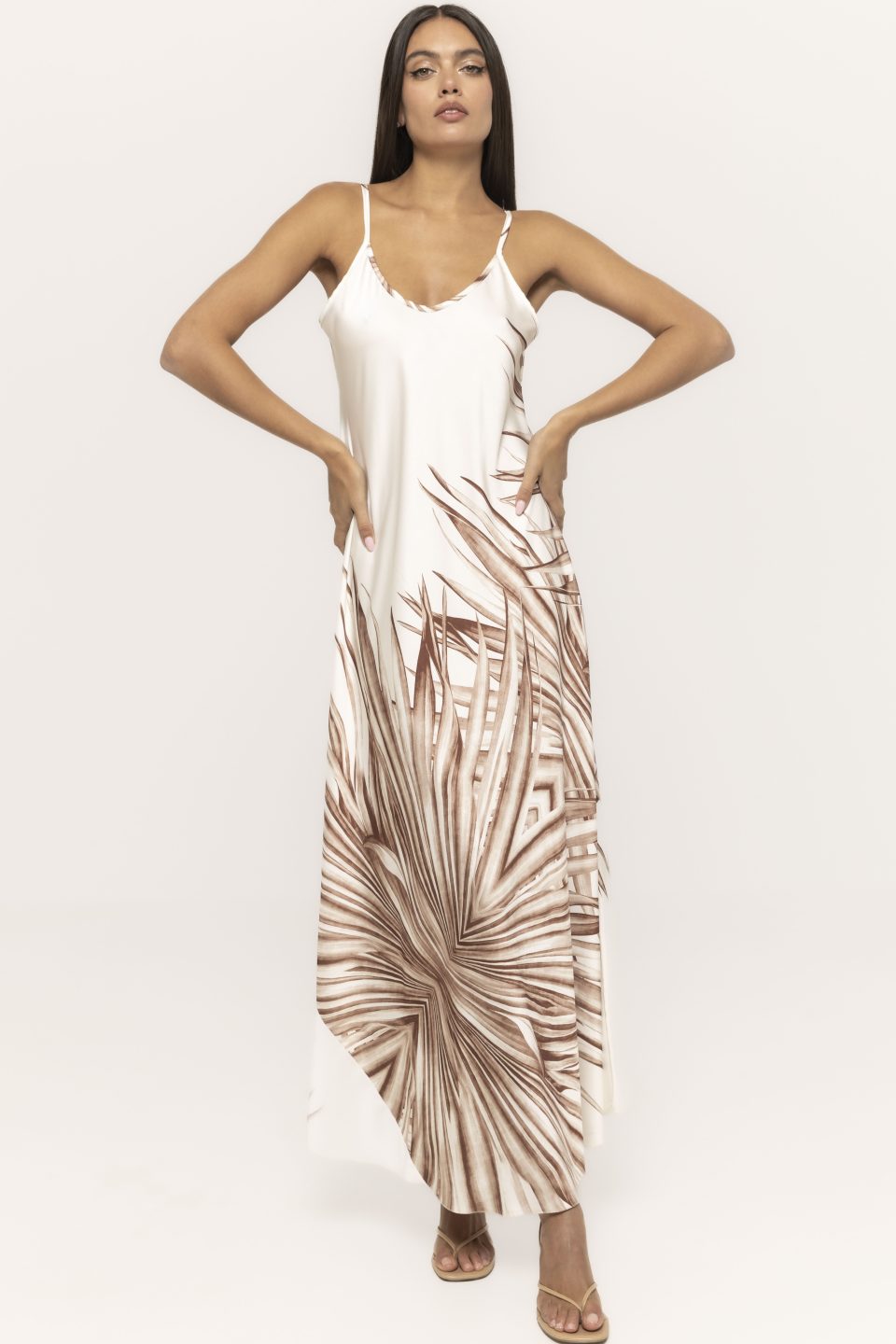 Rochie lunga satinata Luminita