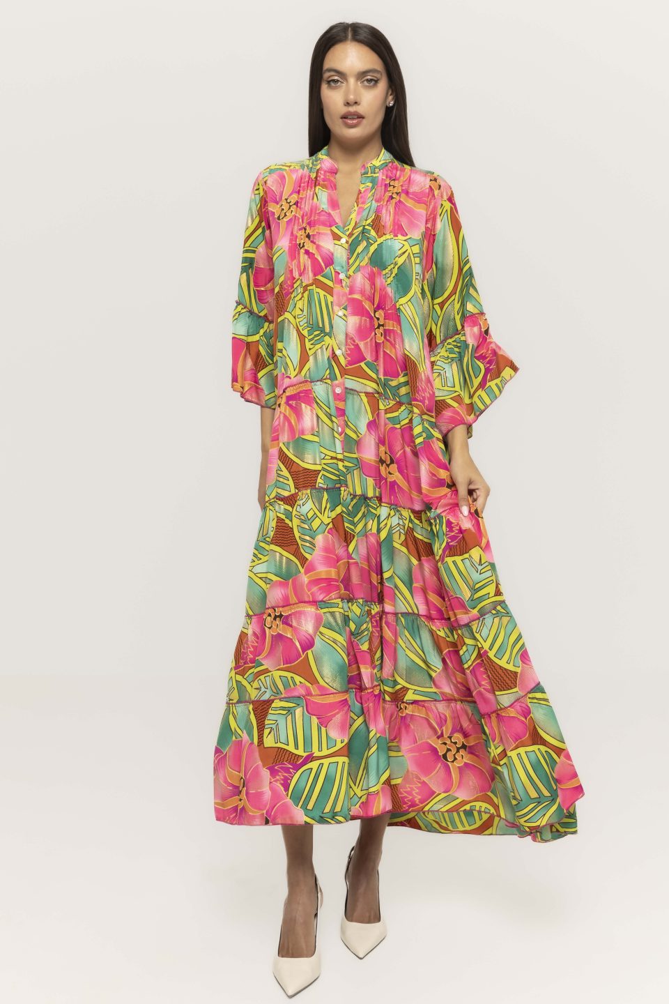 Rochie lunga vaporoasa Wilma