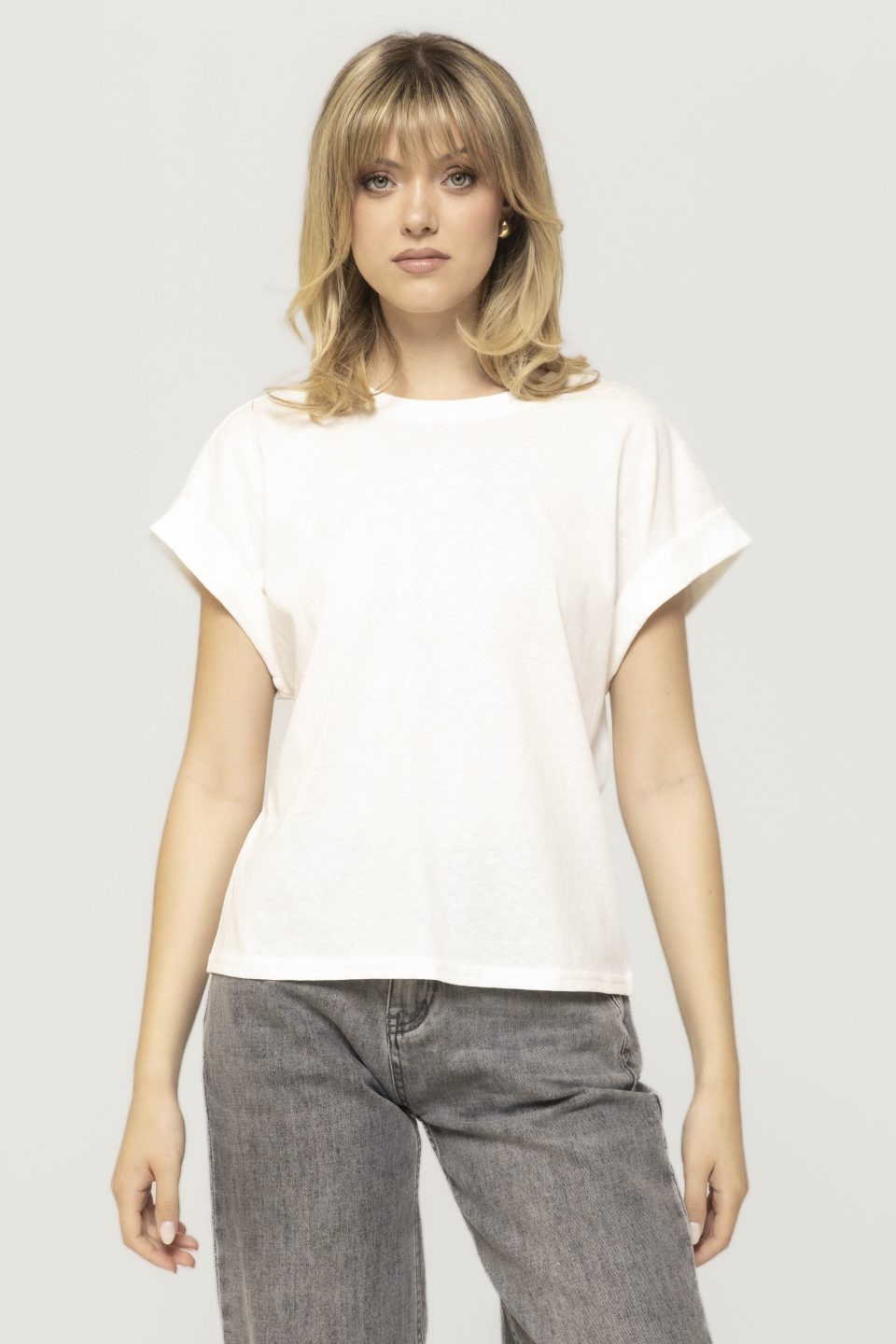 Tricou casual cu sclipici Aida