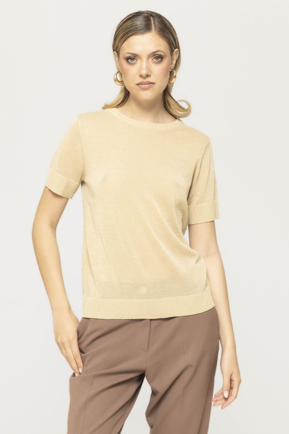 Bluza casual cu sclipici Ozana