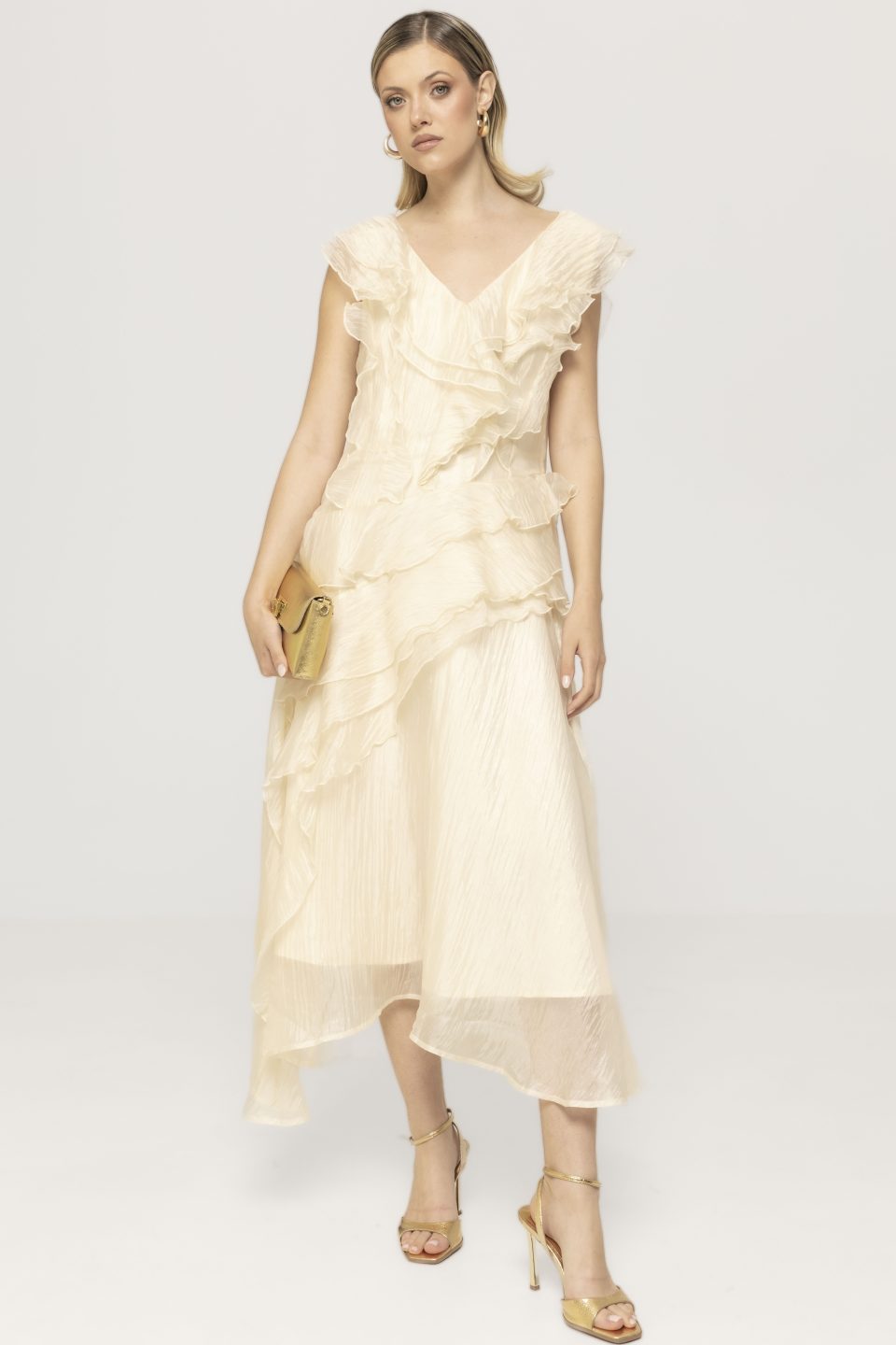 Rochie eleganta cu volane Cristina