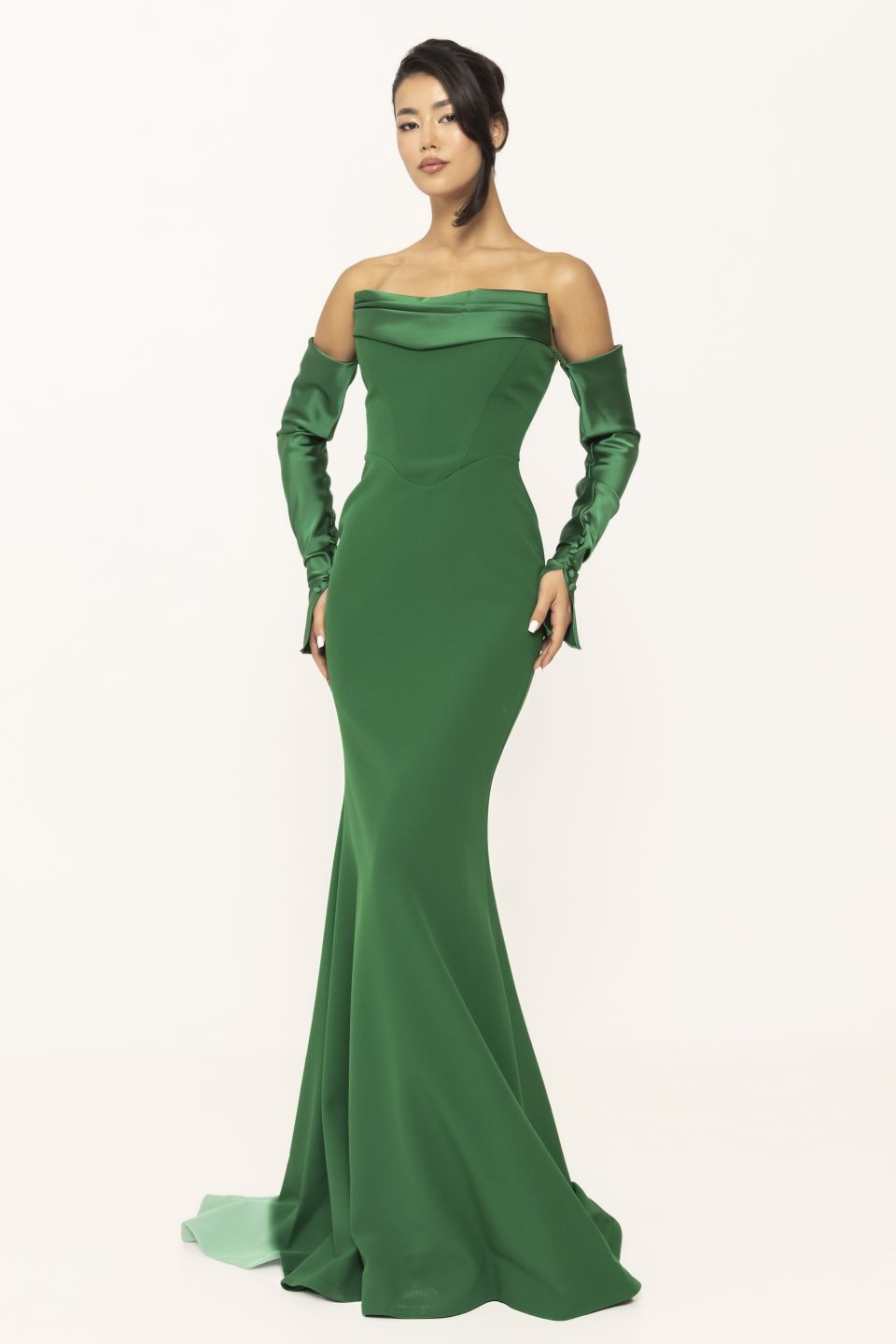 Rochie de seara  cu maneca lunga Ellis