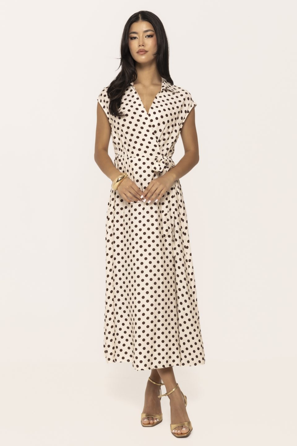 Rochie petrecuta cu buline Sienna