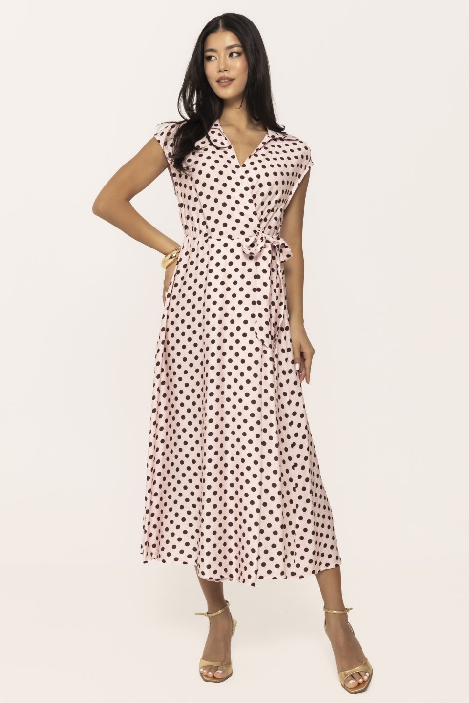 Rochie petrecuta cu buline Sienna