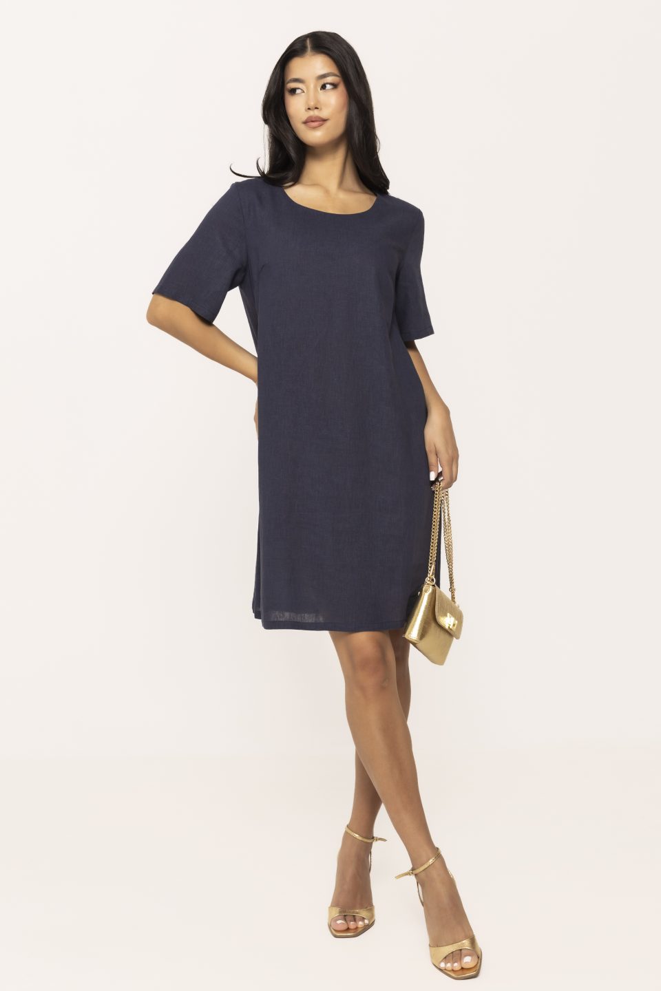 Rochie casual cu maneca scurta Tereza