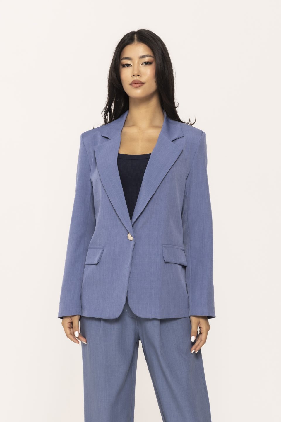 Sacou office cu un nasture Tiffany