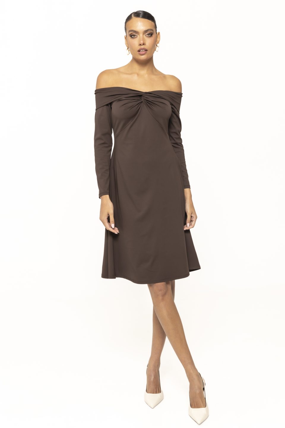 Rochie eleganta cu croi evazat Holly
