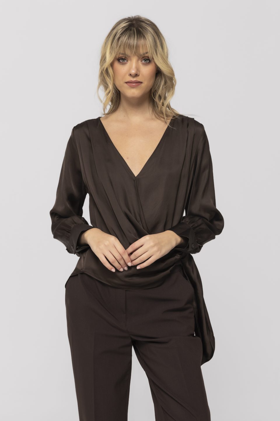 Bluza de satin petrecuta Desire
