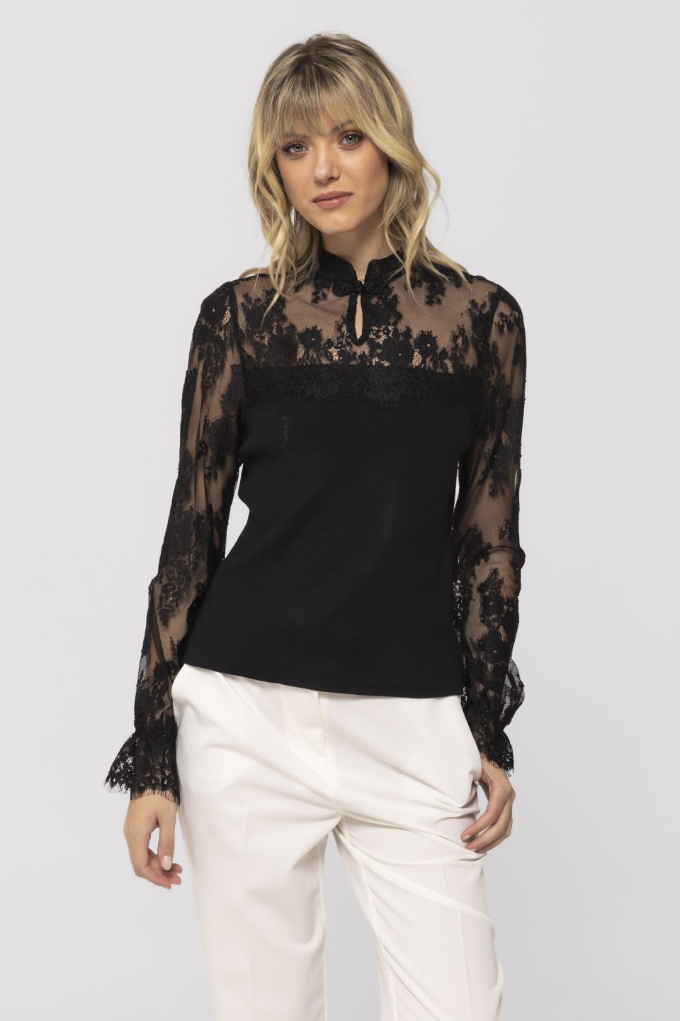 Bluza eleganta cu dantela Vera