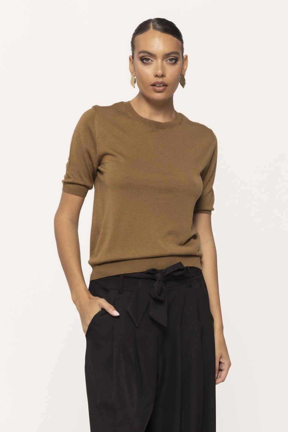 Pulover casual cu maneca scurta Dora