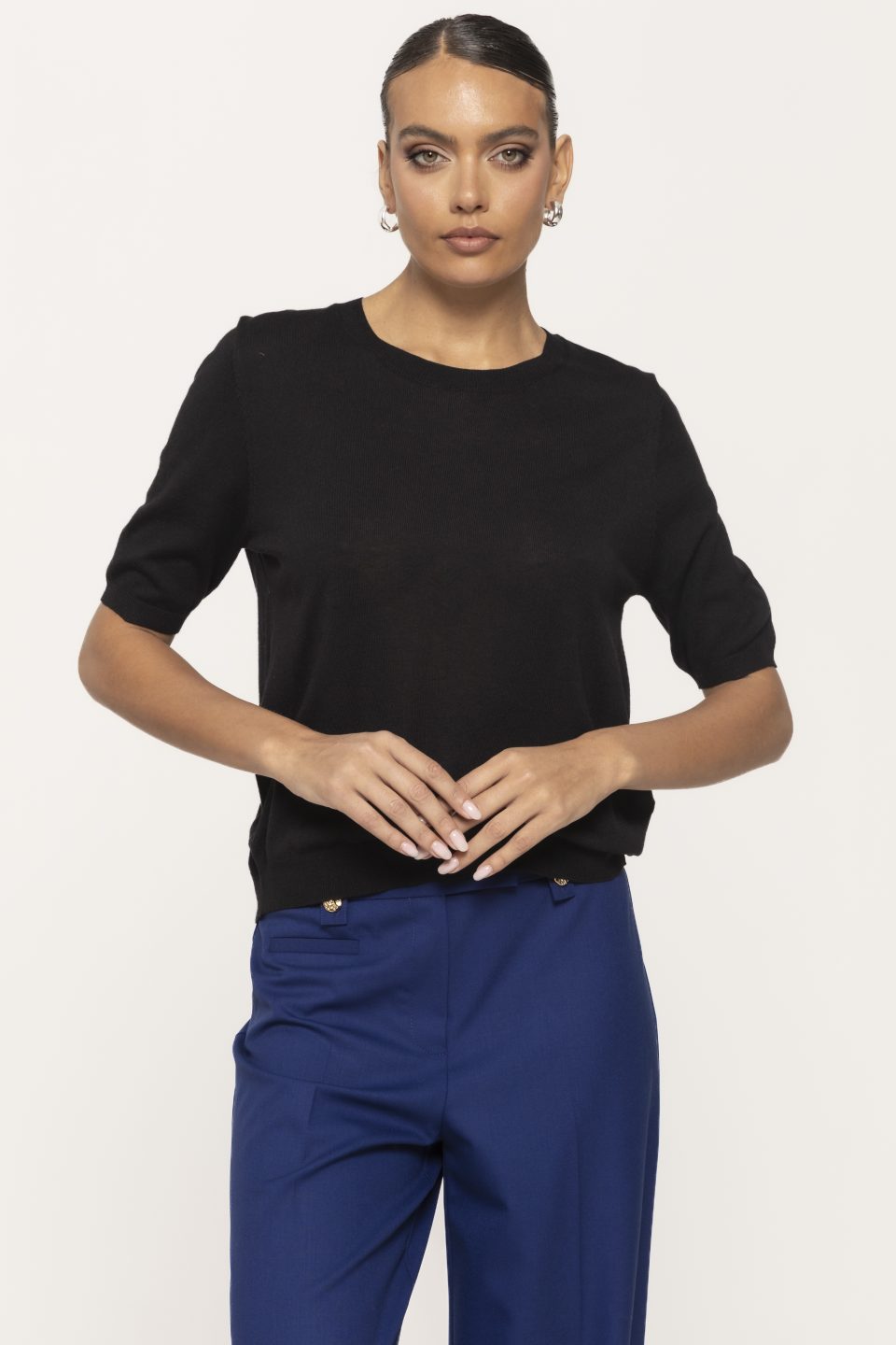 Pulover casual cu maneca scurta Dora