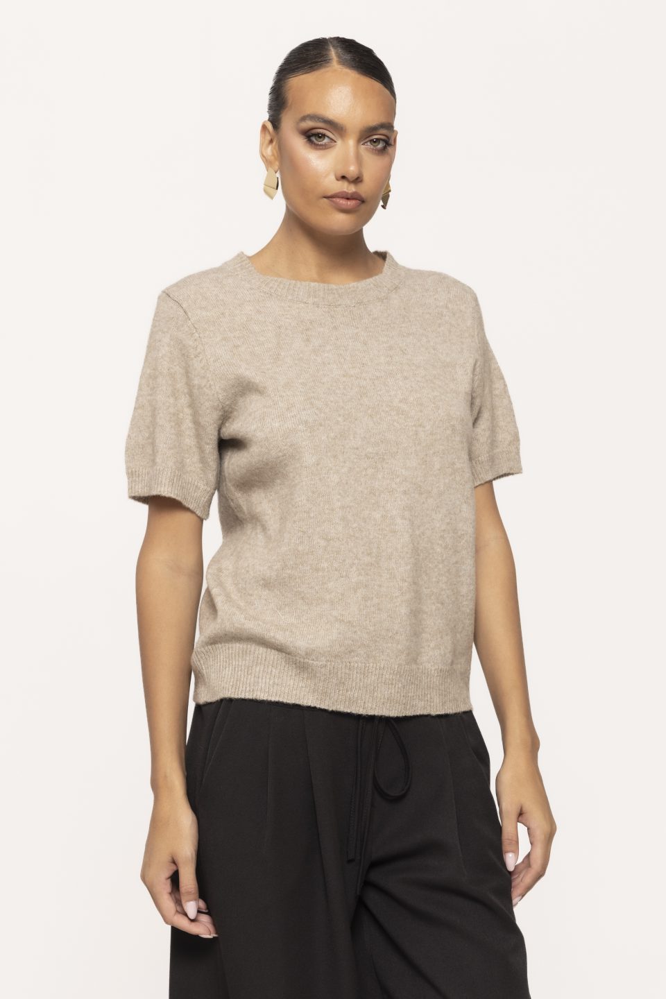 Pulover gros cu maneca scurta Estera