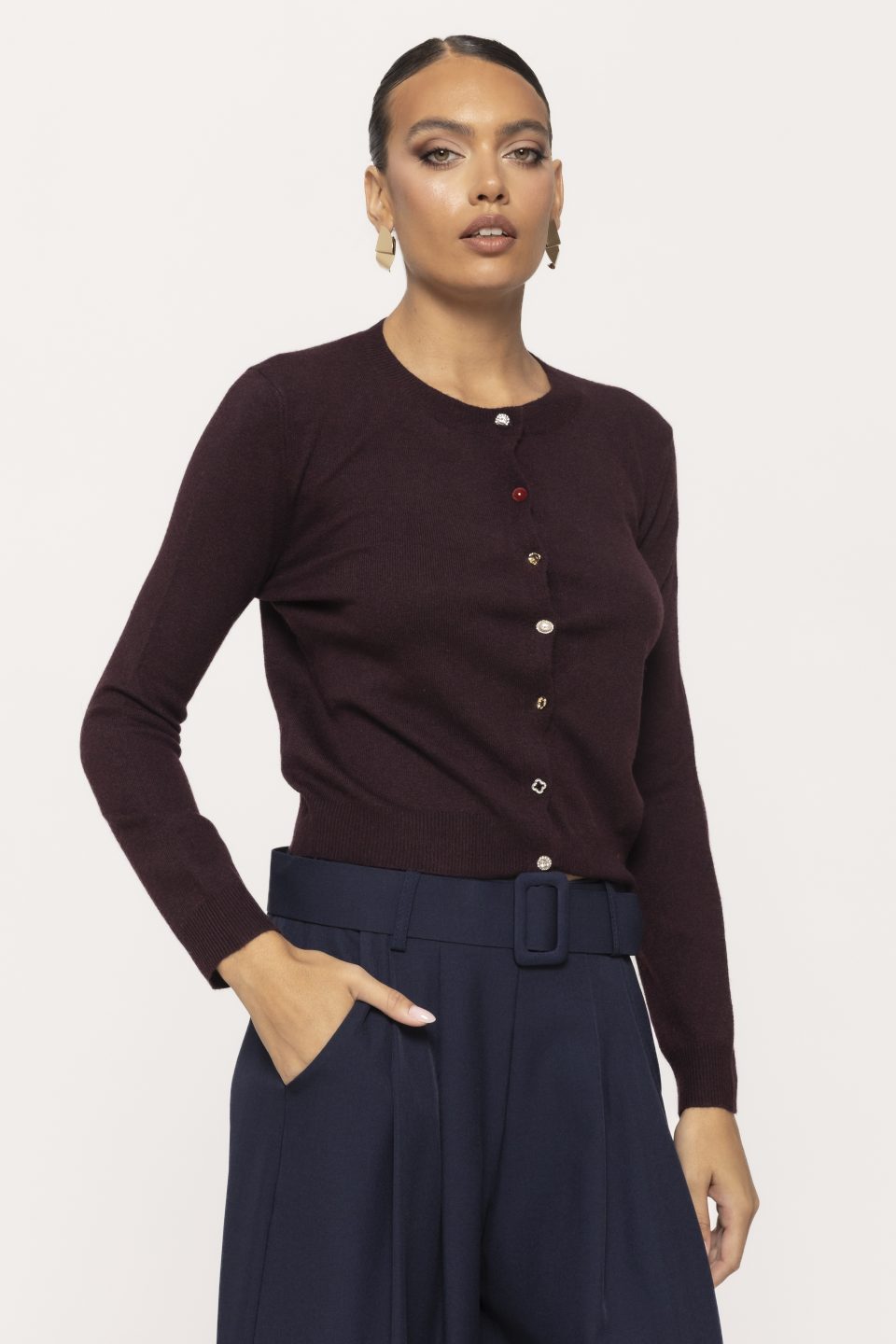 Pulover casual cu nasturi Look