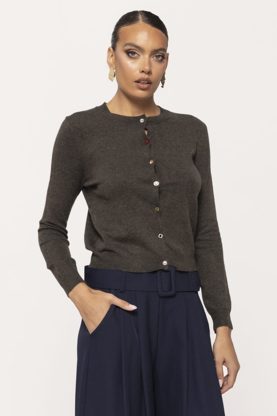 Pulover casual cu nasturi Look