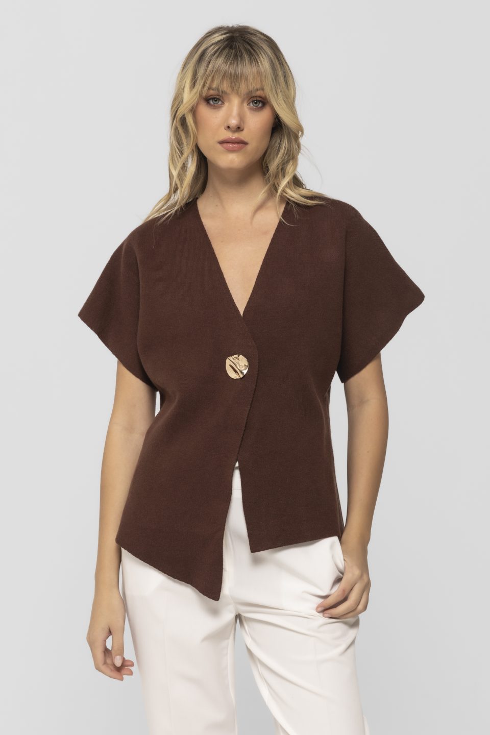 Pulover elegant cu maneca scurta Silvana