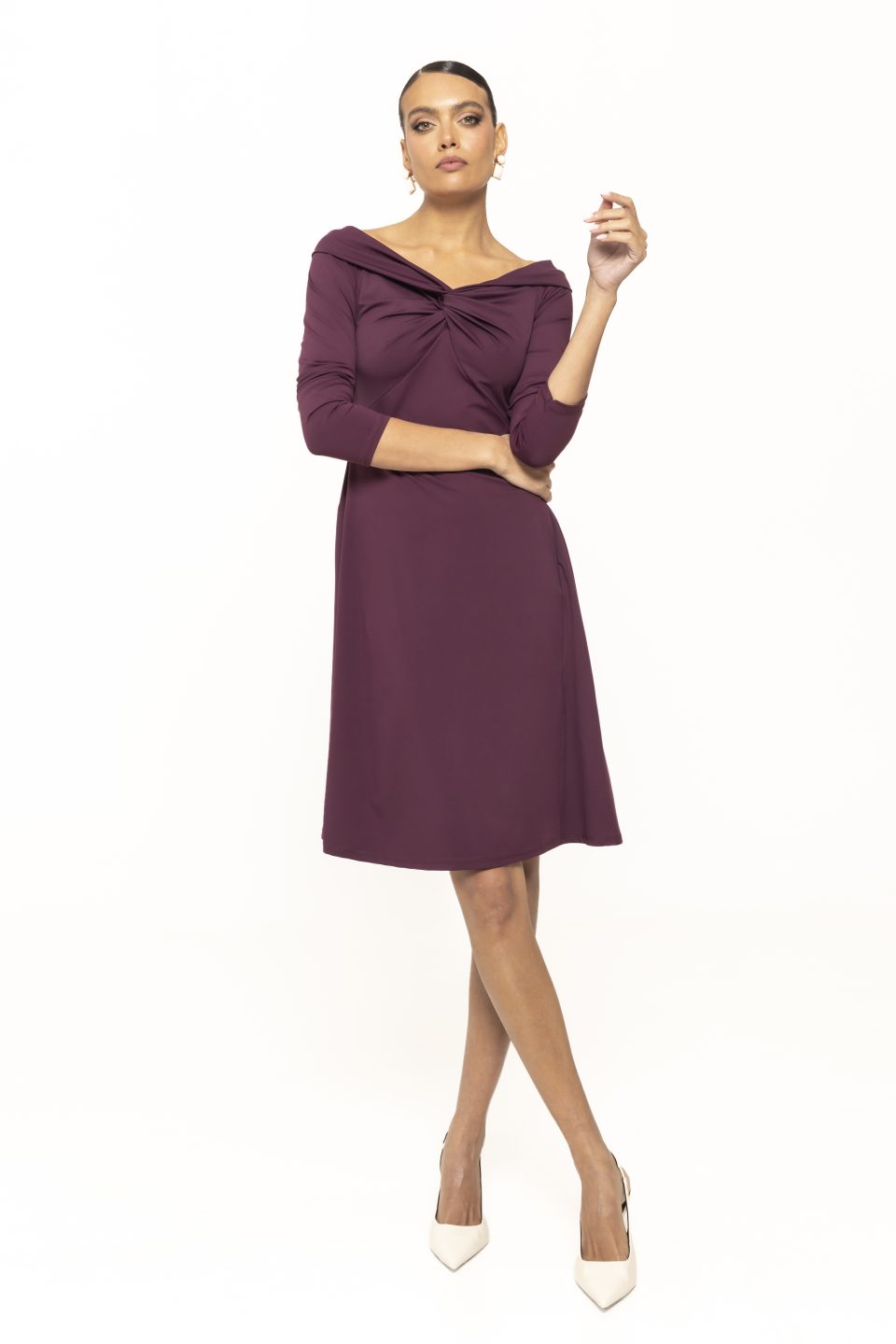 Rochie eleganta cu croi evazat Holly