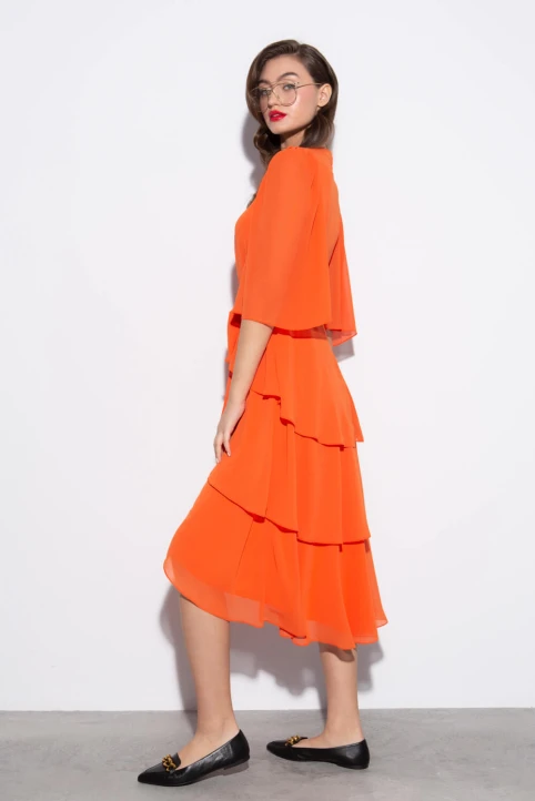 Rochie-orange-cu-volane-Aris-ETIC-3