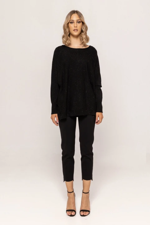 Pulover-cu-fir-metalizat-Luana-negru